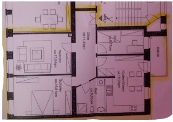 Anzeigenbild: Charmante 3-Zimmer-Wohnung mit Balkon – 82 m², ab November 2025, befristet auf ca. 2 Jahre für Berufstätige