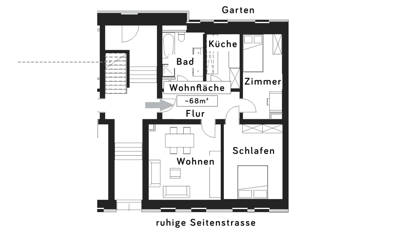 WG-Zimmer Kleinzschocher Knauthainer Str. - Bild 5