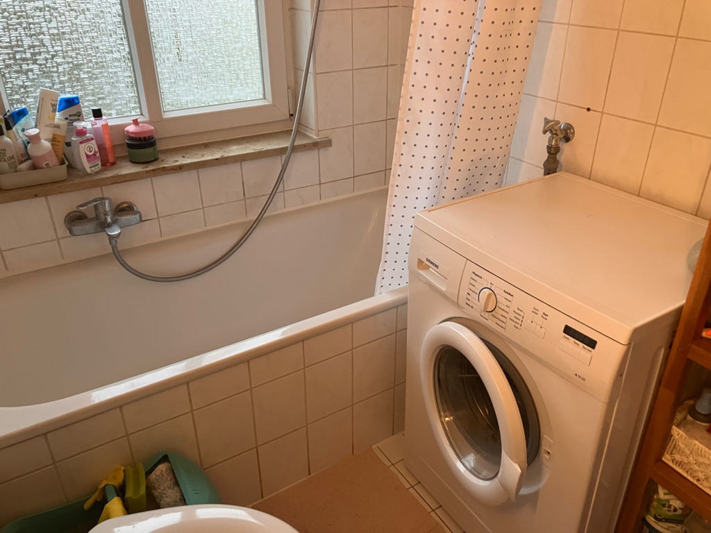 Apartamento Sendling Schöttlstraße - Waschmaschine im Badezimmer
