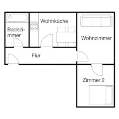 Imagen del anuncio: Apartamento de 2 habitaciones con cocina equipada en el corazón de Dortmund
