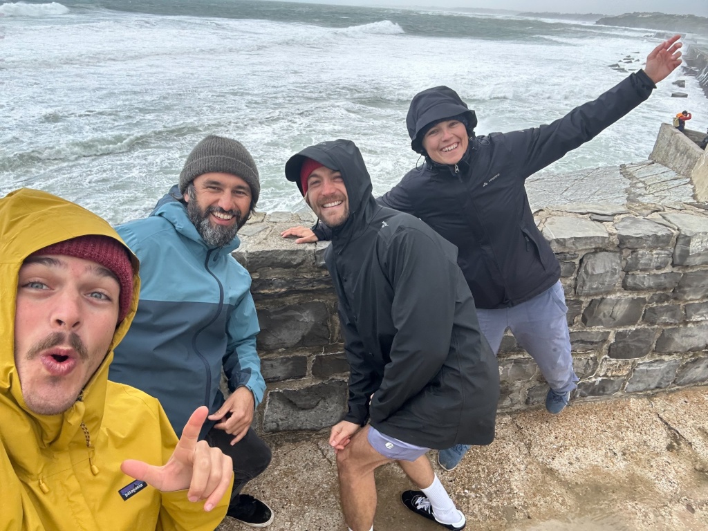 mit den amigos am Meer