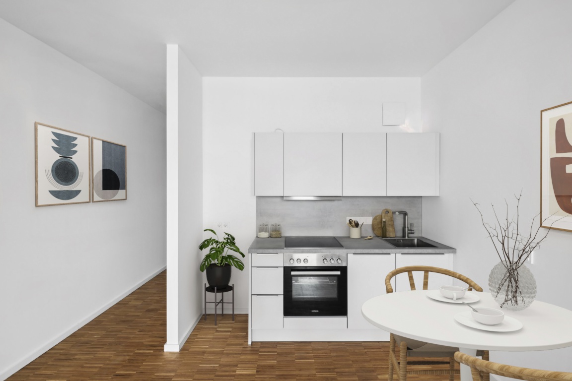 Own Your Style – Stylisches 1-Zimmer-Apartment mit Loggia im Herzen Berlins – Lisa-Fittko-Straße 11, 10557 Berlin – Bild 1 von 17