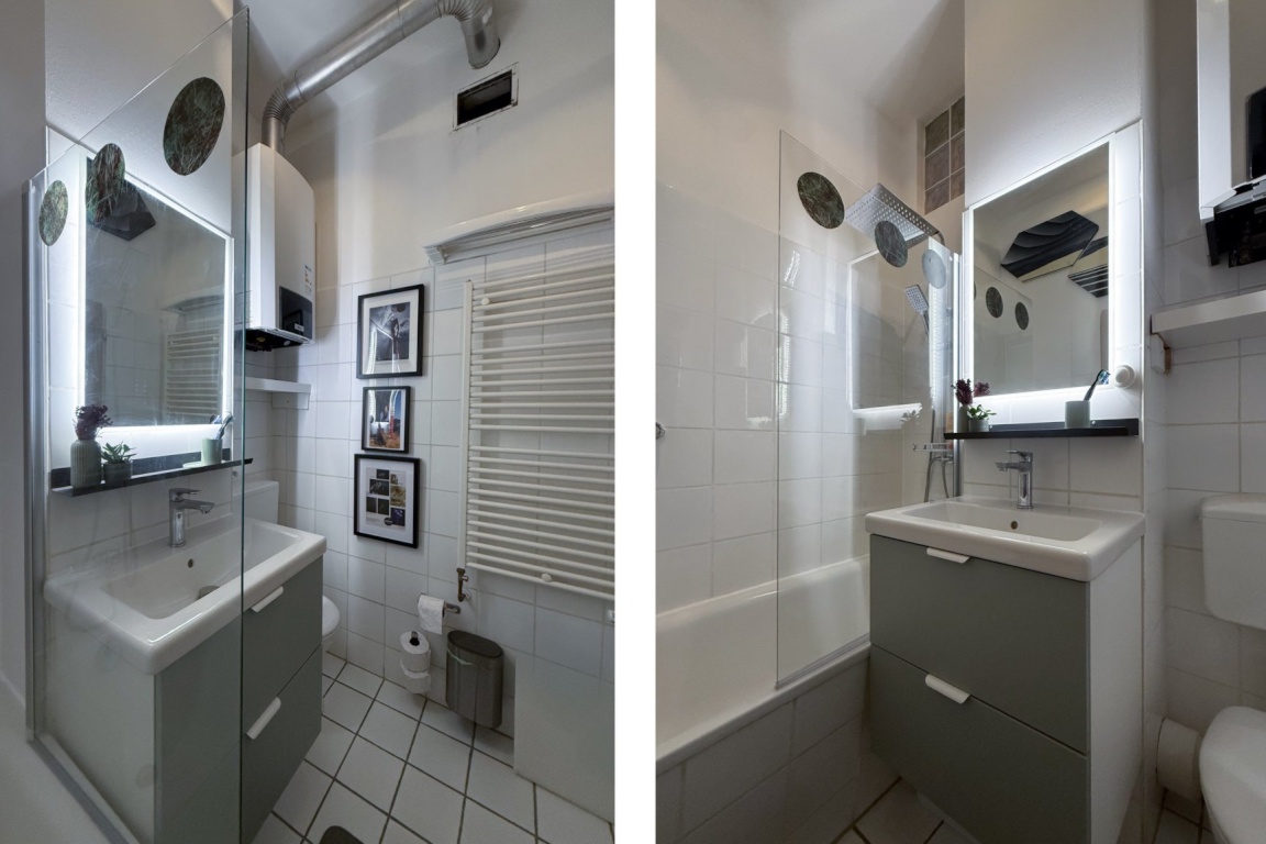 Sonnige 1 Zimmer-Wohnung 4 Etage (Fahrstuhl) neu renoviert und eingerichtet in Prenzlberg – Schivelbeiner Str. 42, 10439 Berlin Prenzlauer Berg – Vorschaubild 11