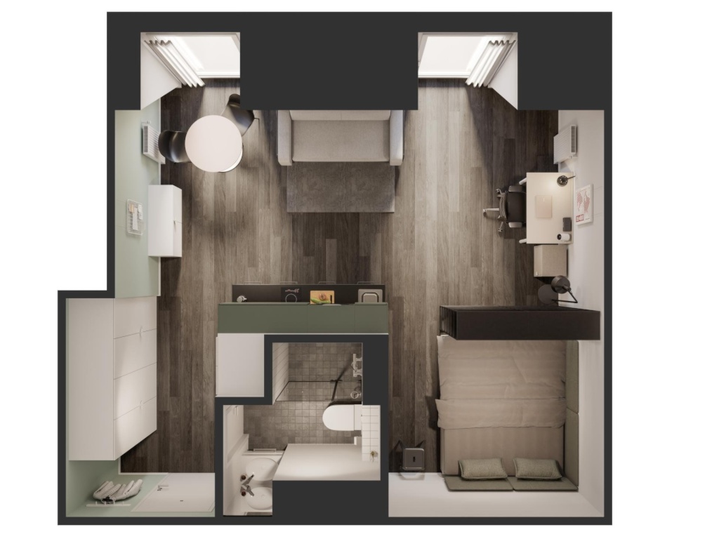 THE FIZZ plus Berlin – Vollmöblierte & Ausgestattete Apartments für Studierende – Köpenicker Straße 43, 10179 Berlin Kreuzberg – Vorschaubild 23