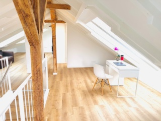 Anzeigenbild: Killesberg-Hanglage: Wohnen wie auf einer grünen Insel – mit sexy Loft-Vibes (für drei Leute oder auch zwei Couples + eine Person)