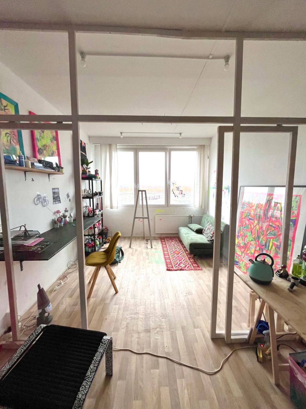 Kunst Studio mit toller Aussicht in Künstlerkomplex