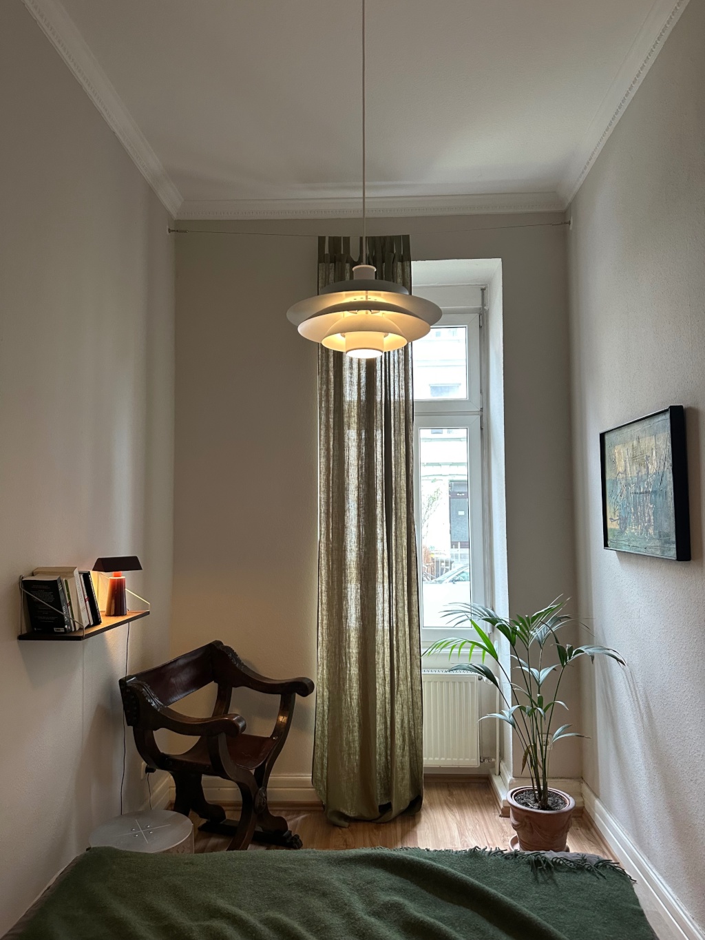 Wohnung Nordend-Ost Neuhofstraße - Schlafzimmer vom Bett aus