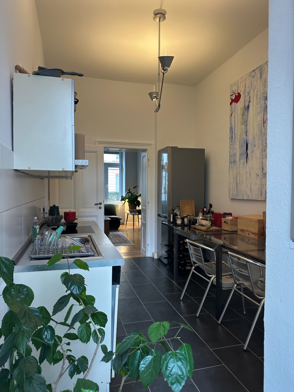 Wohnung Nordend-Ost Neuhofstraße - Terrasse Richtung Küche