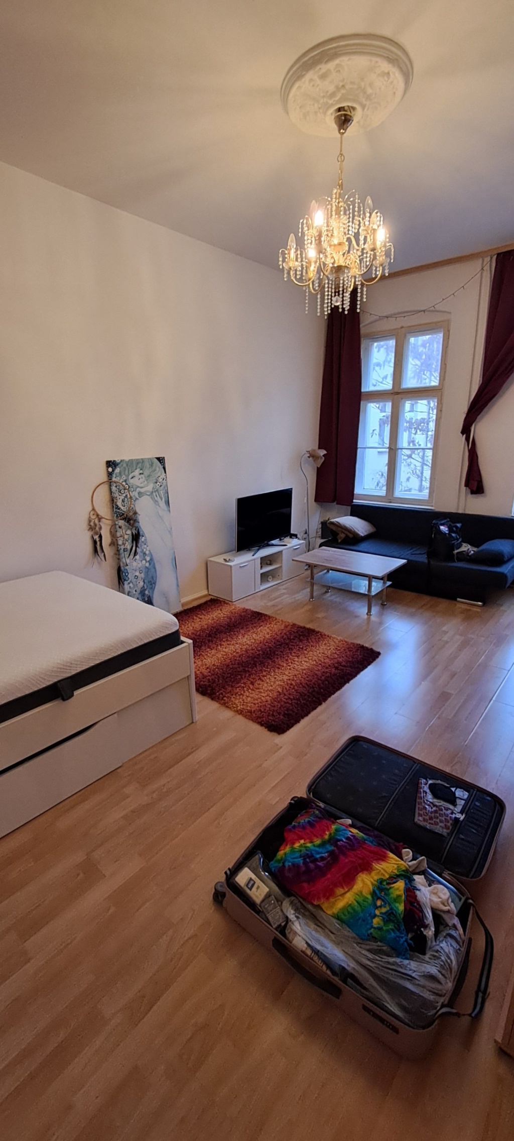 Apartamento Moabit Emdener Str. - Wohn- und Schlafzimmer/Sleeping and living room