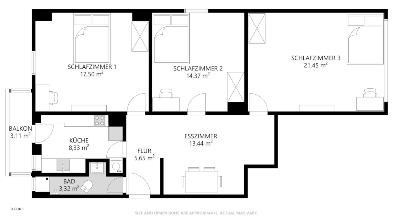 WG-Zimmer Mitte Lehenstraße - Bild 1