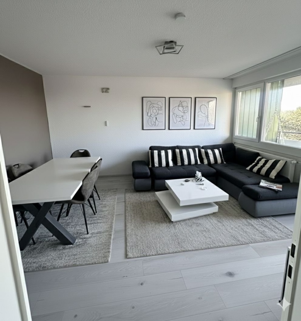 Voll möblierte 3‐Zimmer‐Wohnung zur Zwischenmiete