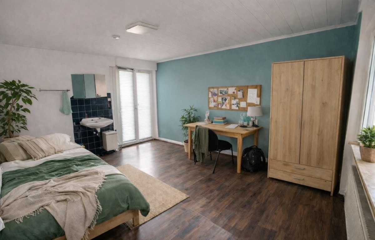 WG-Zimmer Bingen Schloßbergstraße - So könnte dein Zimmer 1 aussehen (KI)