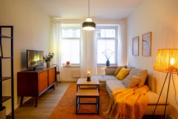 Anzeigenbild: Luxury Designed 2 Room Apartment 3 min. walk from Lindenauer Markt (big kitchen)