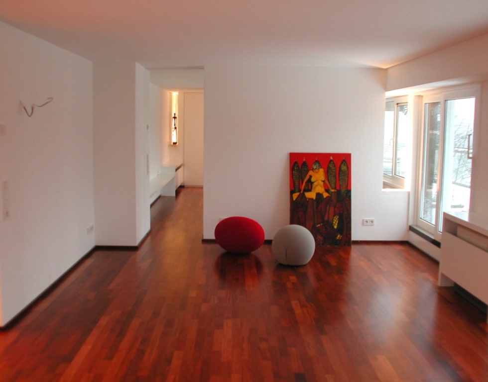 Flat Elberfeld Egenstrasse - Wohnraum mit Blick RG Schlafraum