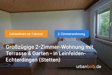 Anzeigenbild: möblierte 2-Zimwhg. Leinfelden-Echterdingen für Zeitwohnen schon ab 1 Monat mietbar