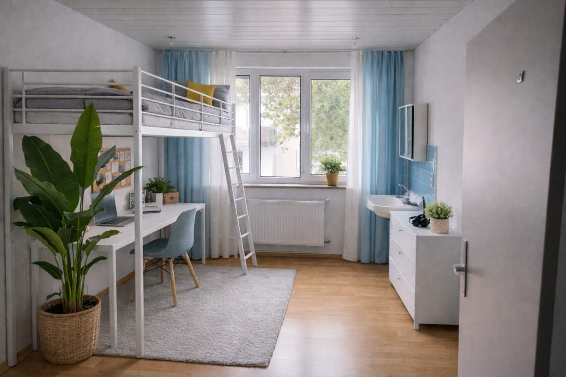 WG-Zimmer Bingen Schloßbergstraße - So könnte dein Zimmer 3 aussehen (KI)
