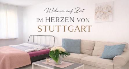 Anzeigenbild: ab 1 Monat - 1-Zimmer-City-Apartment mit WLAN, TV & Chromecast, Küche & Waschmaschine – ruhig & zentral im Zentrum Stuttgart