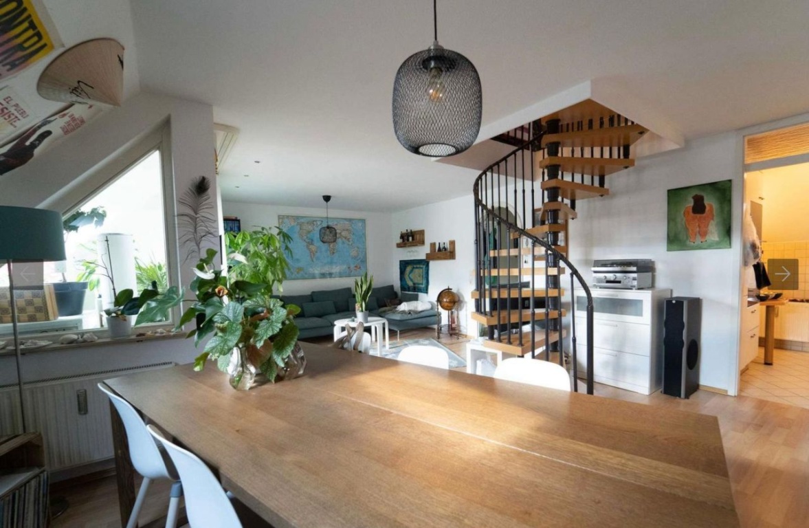 Helle & komplett möblierte Maisonette-Wohnung – Zentrale Toplage (01.03.2026 bis 01.09.2026) – Gartenstraße, 74076 Heilbronn Heilbronn – Vorschaubild 2