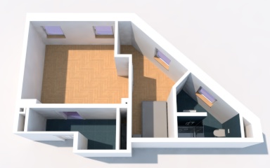 Anzeigenbild: Erstbezug - kernsanierte 1,5 Zimmer Wohnung
