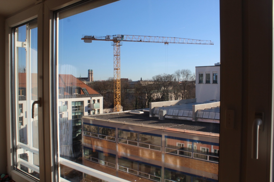 WG-Zimmer Maxvorstadt Gabelsbergerstraße 24 - Ausblick Wohnzimmer