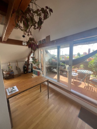 Anzeigenbild: DG-Wohnung, West-Loggia, Parkett, für 1 Monat befristet