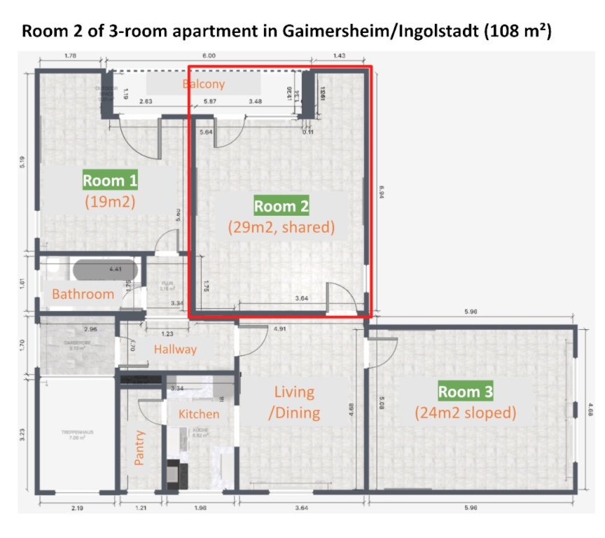 Habitación en WG Ingolstadt Rackertshofenerstraße, Gaimersheim 14 - foto 4