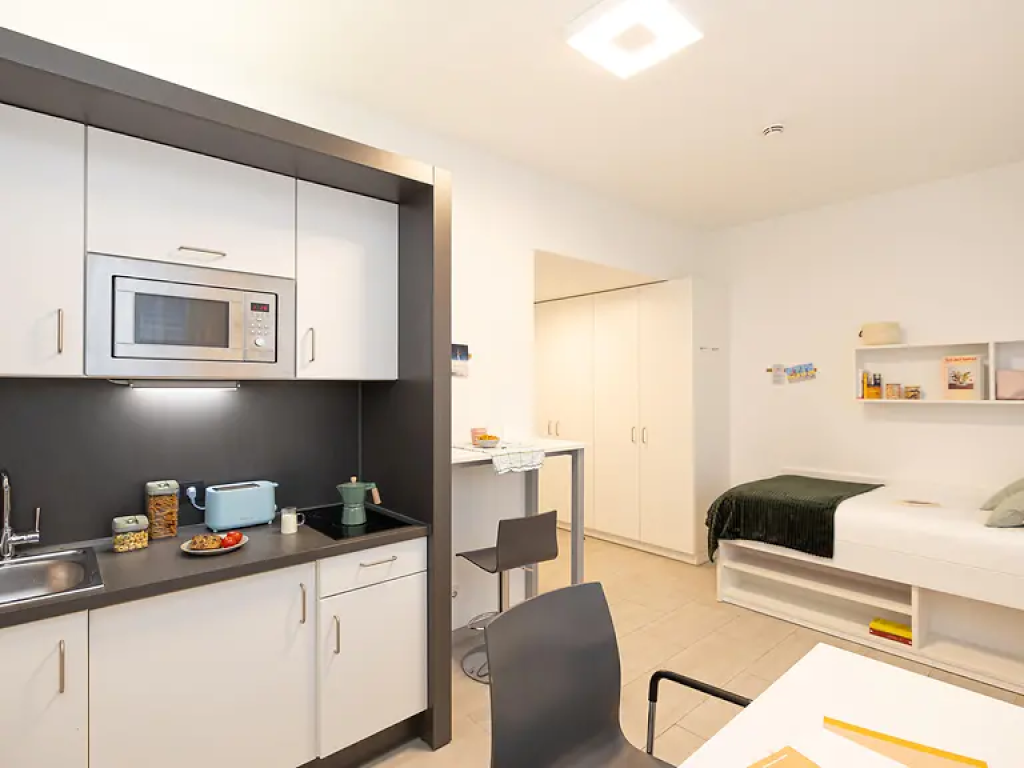 SUBLET - Fully Furnished Private Studio - in the center of Darmstadt (with Gym, Pool Table, TV FREE) – Havelstraße 13, 64295 Darmstadt Darmstadt – Vorschaubild 2