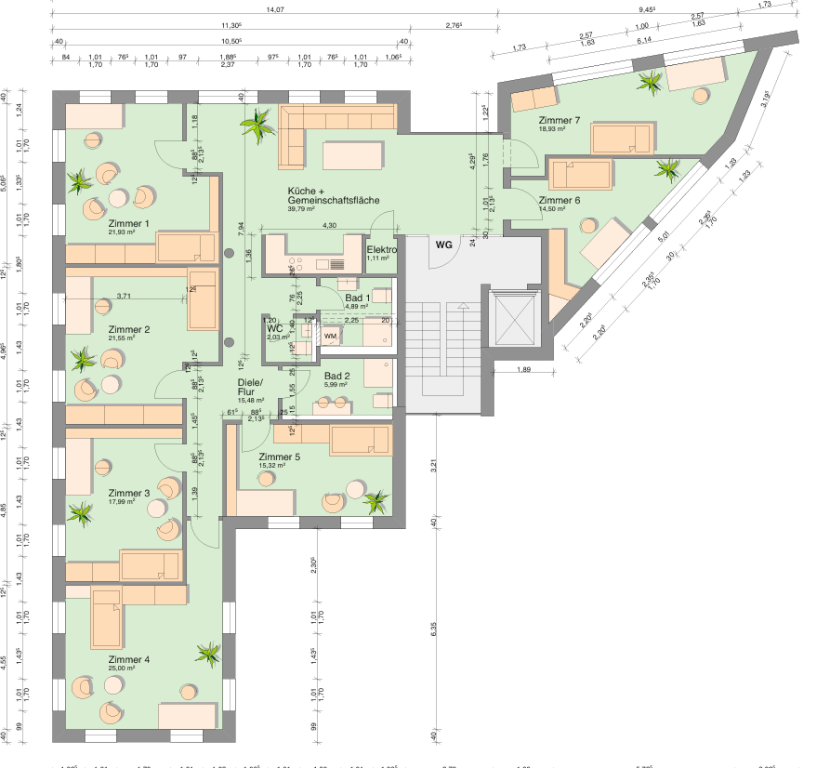 Wohnung Innenstadt Südanlage 20 - Bild 18