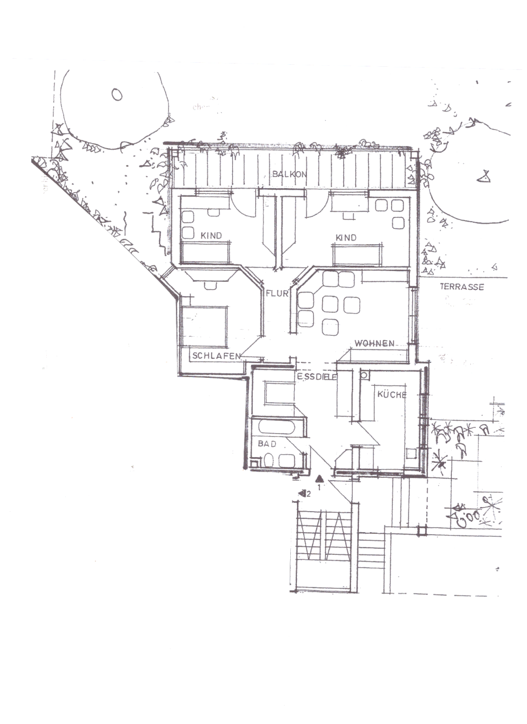 Sonnige 4- Zimmerwohnung mit Terrasse in ruhiger Lage in Hemhofen zu vermieten – Schulstr. 15, 91334 Erlangen Hemhofen – Vorschaubild 14