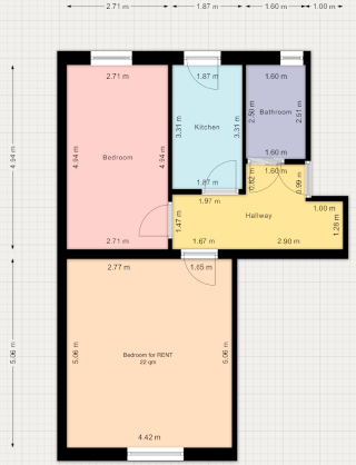 Anzeigenbild: Zweier WG - Zimmer