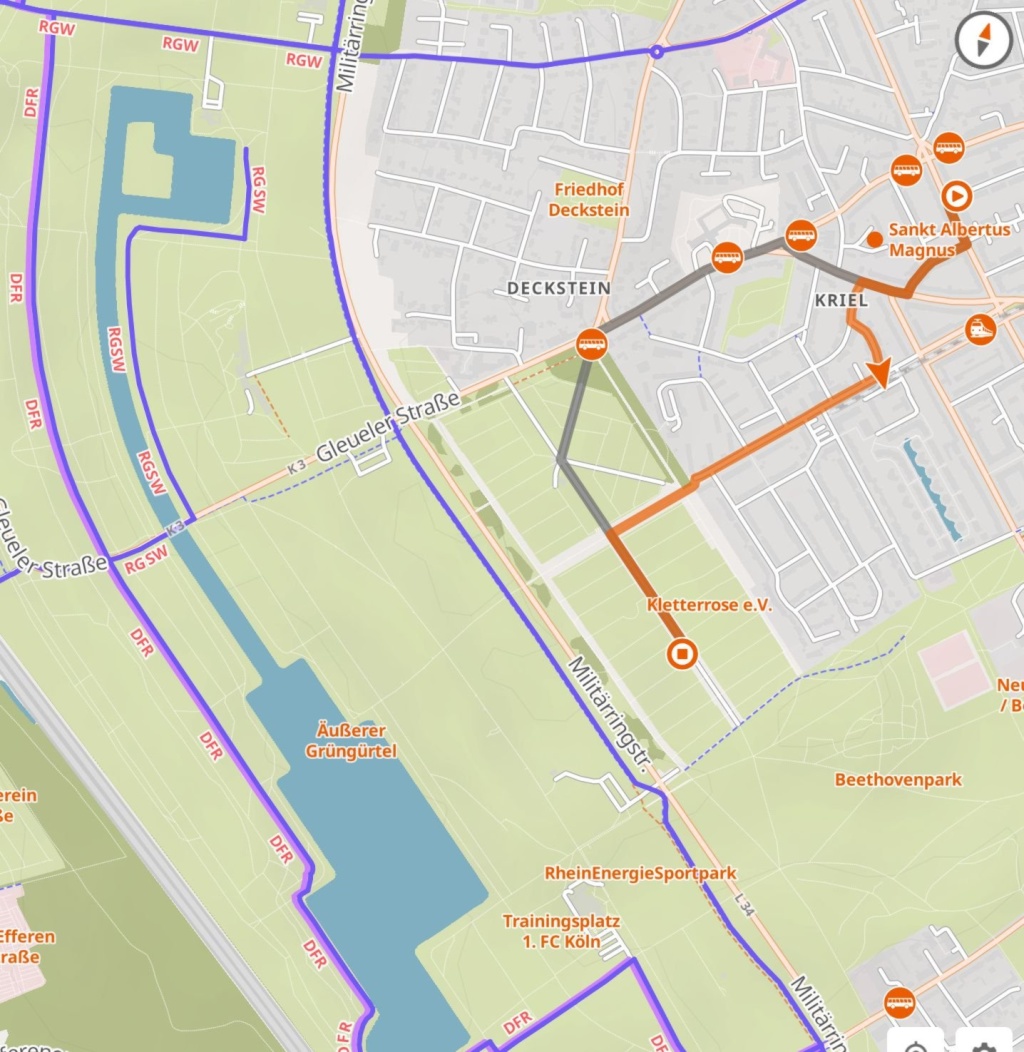 Flatshare Lindenthal Ernst-Wilhelm-Nay-Str - Wege zum Beethovenpark