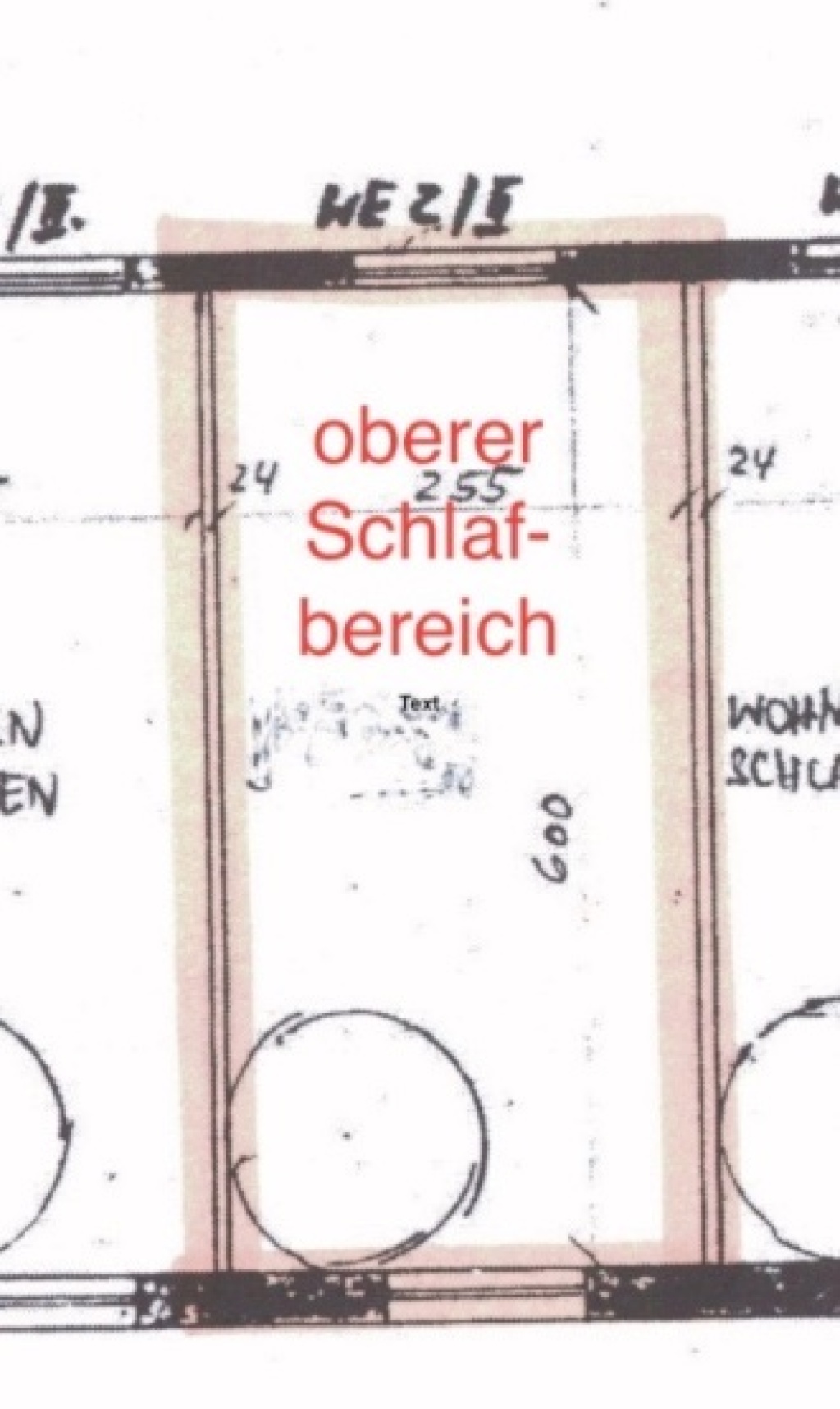 Flat Innenstadt Mühlenstraße 20 - Grundriss oben