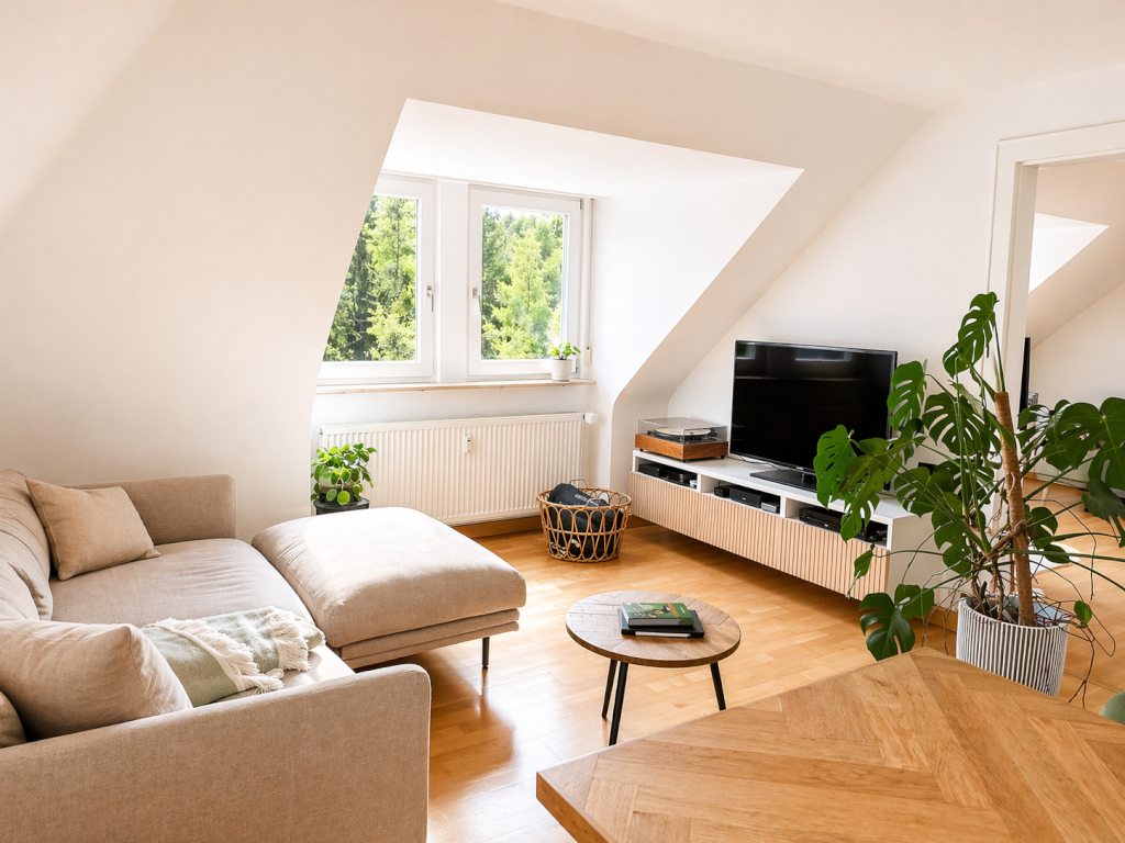 Möblierte 3-Zimmer-Wohnung mit Garten, Garage & Blick auf den Fernsehturm – Stuttgart Süd (01.01.–30.06.2027)
