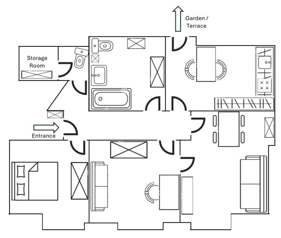 Möblierte 3-Zimmer-Wohnung mit Garten, Garage & Blick auf den Fernsehturm – Stuttgart Süd (01.01.–30.06.2027) – Sonnenbergstraße, 70184 Stuttgart Süd – Vorschaubild 11