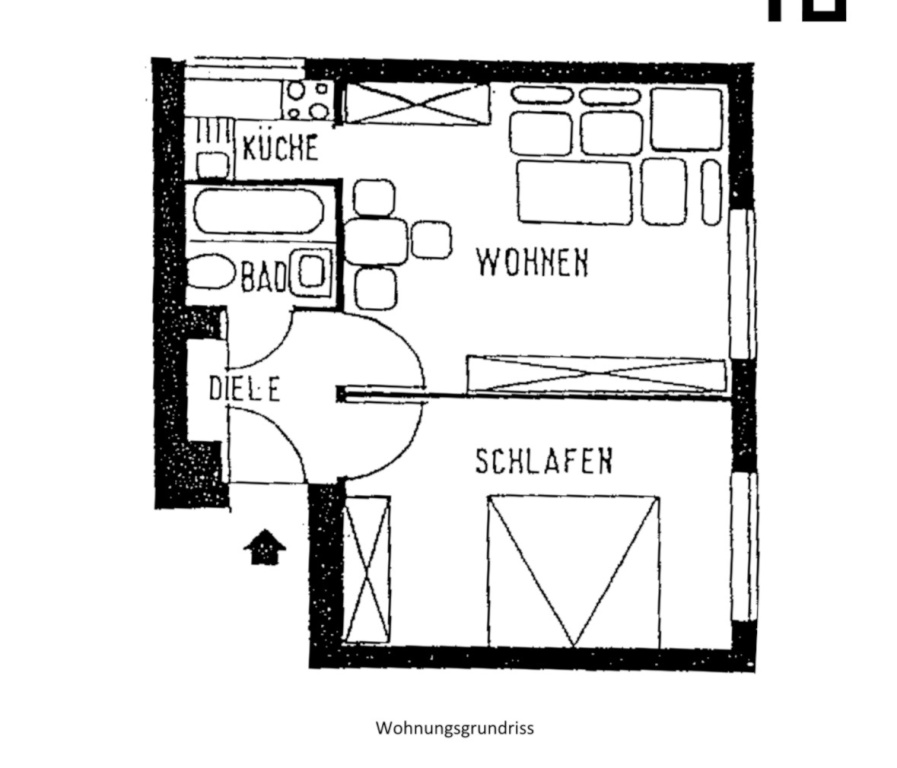 Voll möblierte 2-Zimmer-Wohnung in Erlangen-Bruck zu vermieten – Gerhart-Hauptmann-Str., 91058 Erlangen Bruck – Vorschaubild 17
