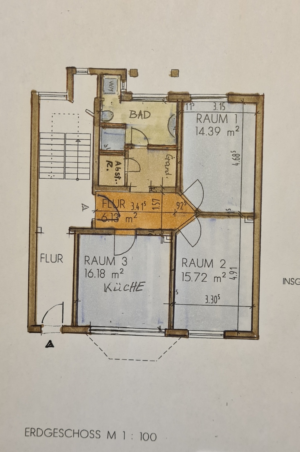Kernsanierte 2-Zi.-Wohnung im Hochparterre mit Altbauflair – Heinrichstrasse 2, 31137 Hildesheim Hildesheim – Vorschaubild 18