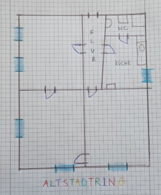 Anzeigenbild: 🌞 3-Zimmer-Altbau direkt am Ring | WG-geeignet | viel Sonne | ab 01.07.2026 🌞