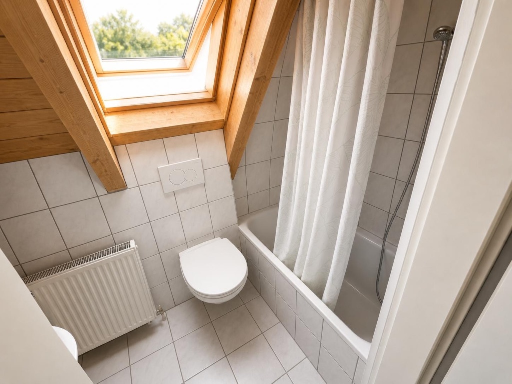 Schöne 2-Zimmer-Dachgeschoss-Wohnung mit Balkon und Gartenmitbenutzung – Rosenbach 6B, 91077 Erlangen Nähe Uttenreuth – Vorschaubild 8