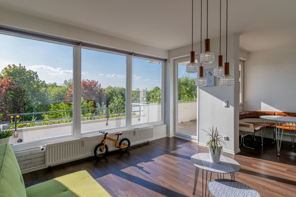 Designer Terrassenwohnung (18 min. Hbf) Natur, Dünen, Garten, Sauna, Parkplatz – Münterweg, 22115 Hamburg Billstedt – Vorschaubild 4