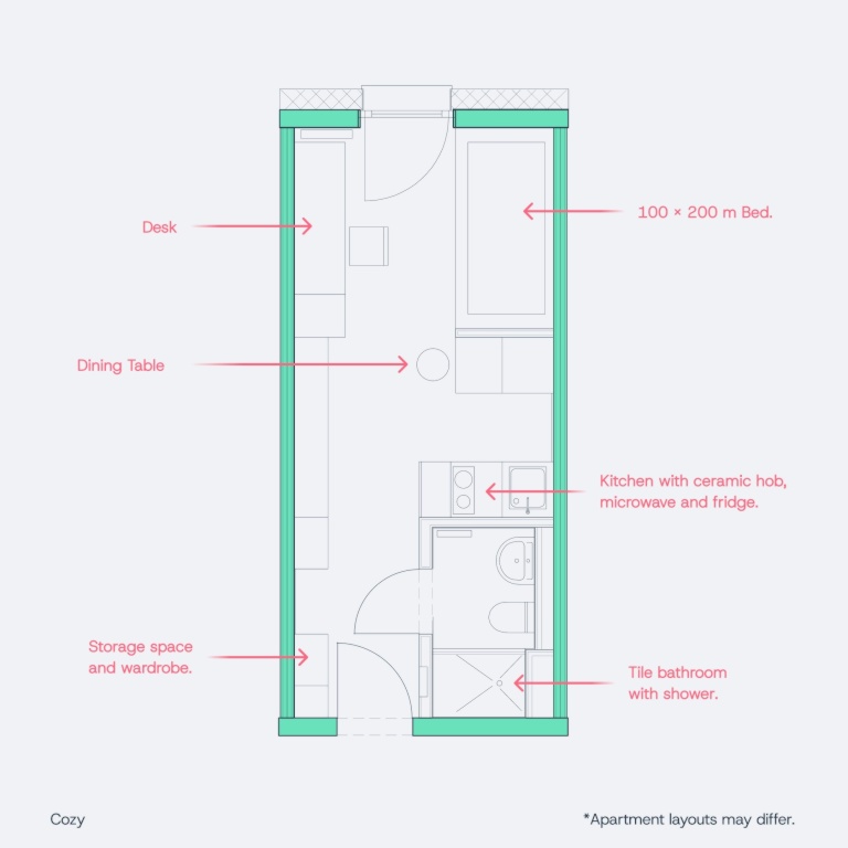 K115 by Neon Wood Student Housing - Cozy – Melatengürtel 113, 50825 Köln Ehrenfeld – Vorschaubild 5
