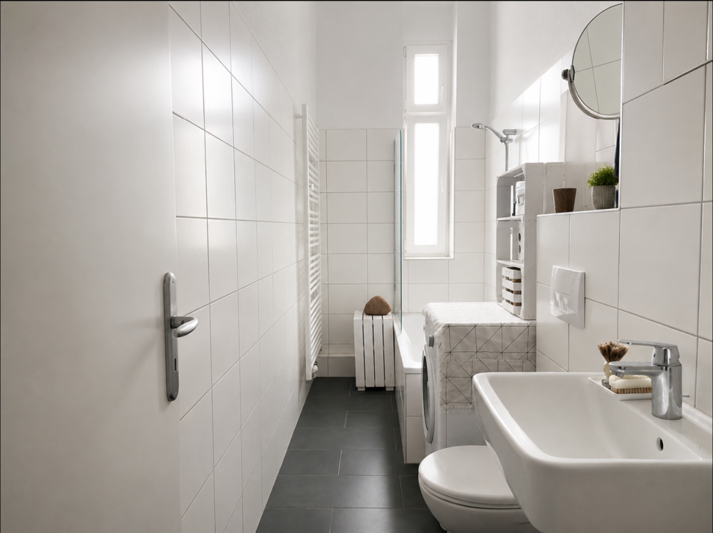 Wohnung Niederschönhausen Skladanowskystraße 1 - Bathroom (with bath and toilet))