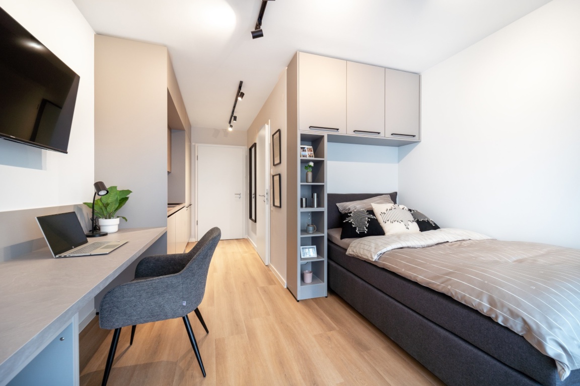 All inclusive Voll möbliertes 1-Zimmer-Apartment direkt an der Universität Bielefeld – Voltmannstraße 26, 33615 Bielefeld Gellershagen – Vorschaubild 3