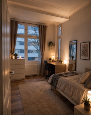 Anzeigenbild: WG Zimmer in schöner und moderner WG im Altbau mit großer Küche und Balkon in Düsseldorf