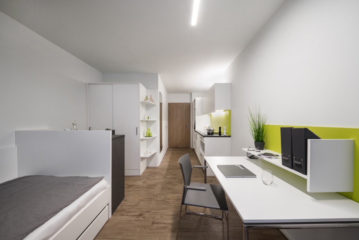 Würzburg | 1-Room Apartment in Student Residence 522 Apartunities - Modernes 1-Zimmer Apartment im 522 zur Nachmiete – 97080 Würzburg Grombühl – Vorschaubild 2