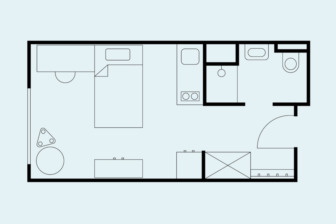 Modern 22m2 Apartment in THE FIZZ Darmstadt Private Student Dorm – Top Location!