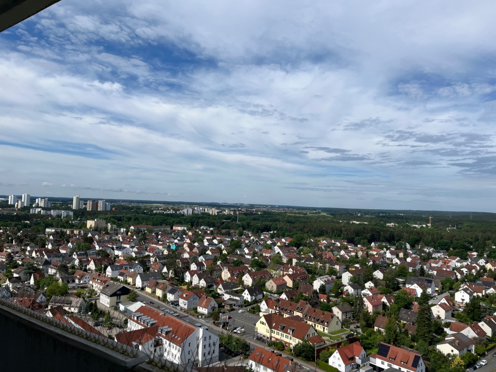 WG-Zimmer Alt-Erlangen Sankt Johann 6 - Aussicht vom Balkon tagsüber