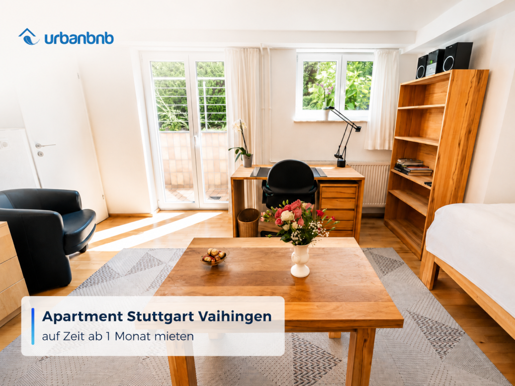 Möblierte 1-Zimmerwohnung in Stuttgart-Vaihingen ab 1 Monat