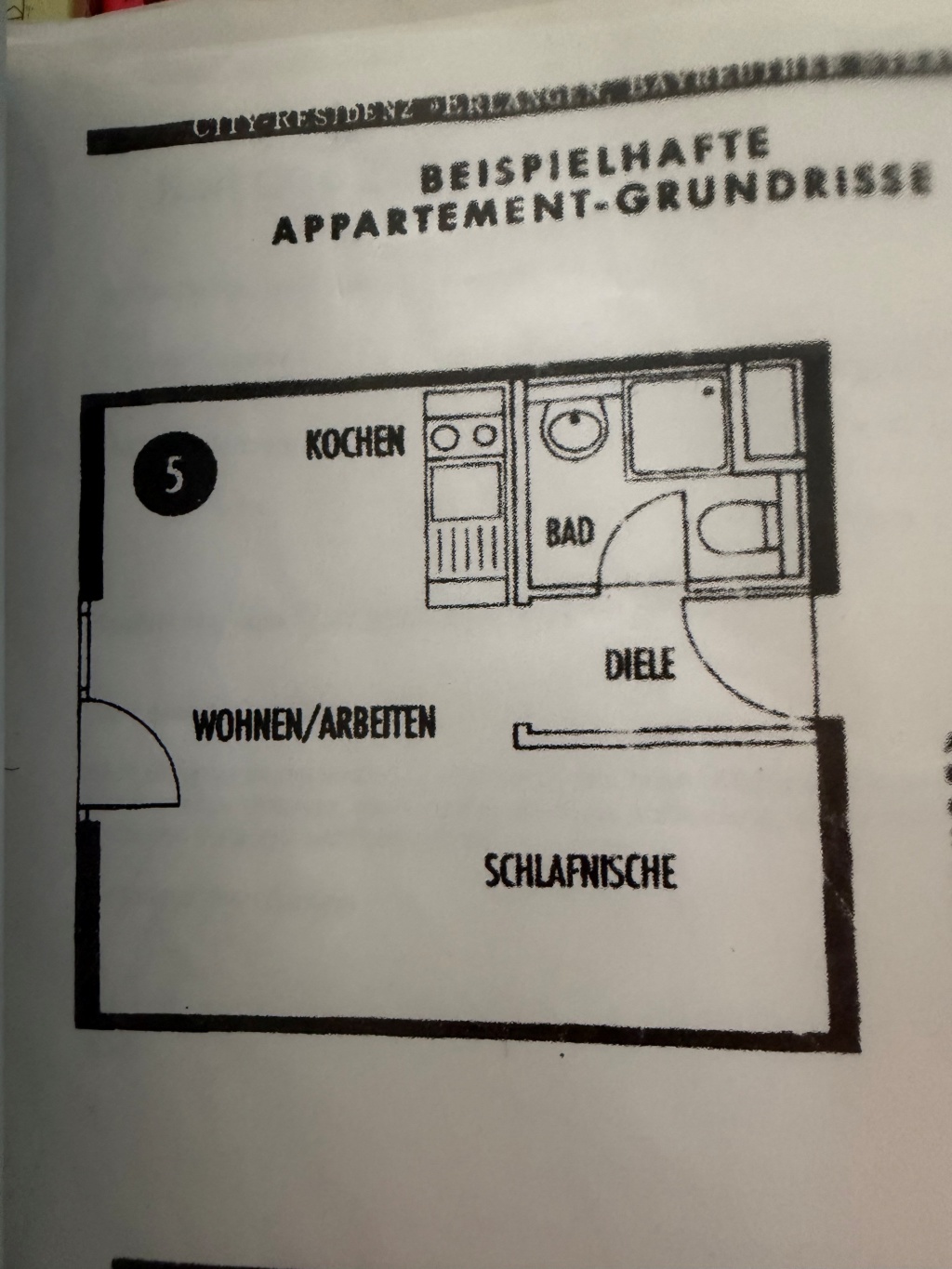 1-Zimmer-Wohnung mit Terrasse