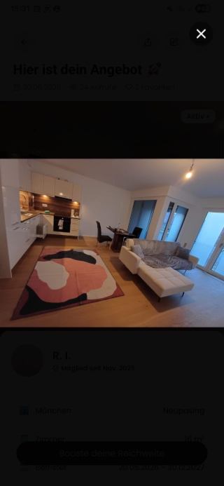 Möbliertes Premium-Zimmer im Neubau Erstbezug in Pasing inkl. TG-STELLPLATZ ideal für Wochenendpendler / Berufstätige – ruhig
