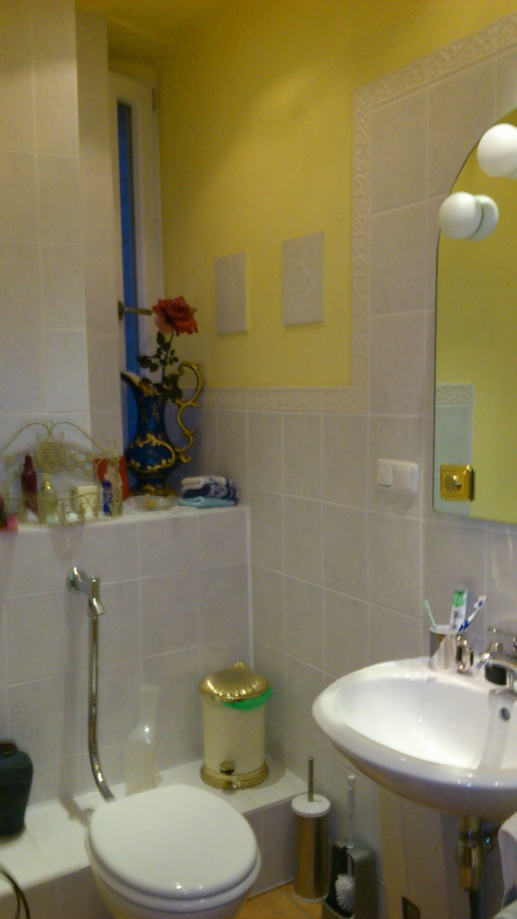 Flat Wunsch-flexibler Einzug noch im August möglich für 1 PERSON Allersbergerstrasse - Duschbad Teilansicht WC und Waschtisch